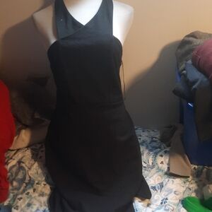 Express Black Strapless Dress
